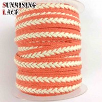 15mm Soft Cotton Strong Braided Woven Webbing For Sale